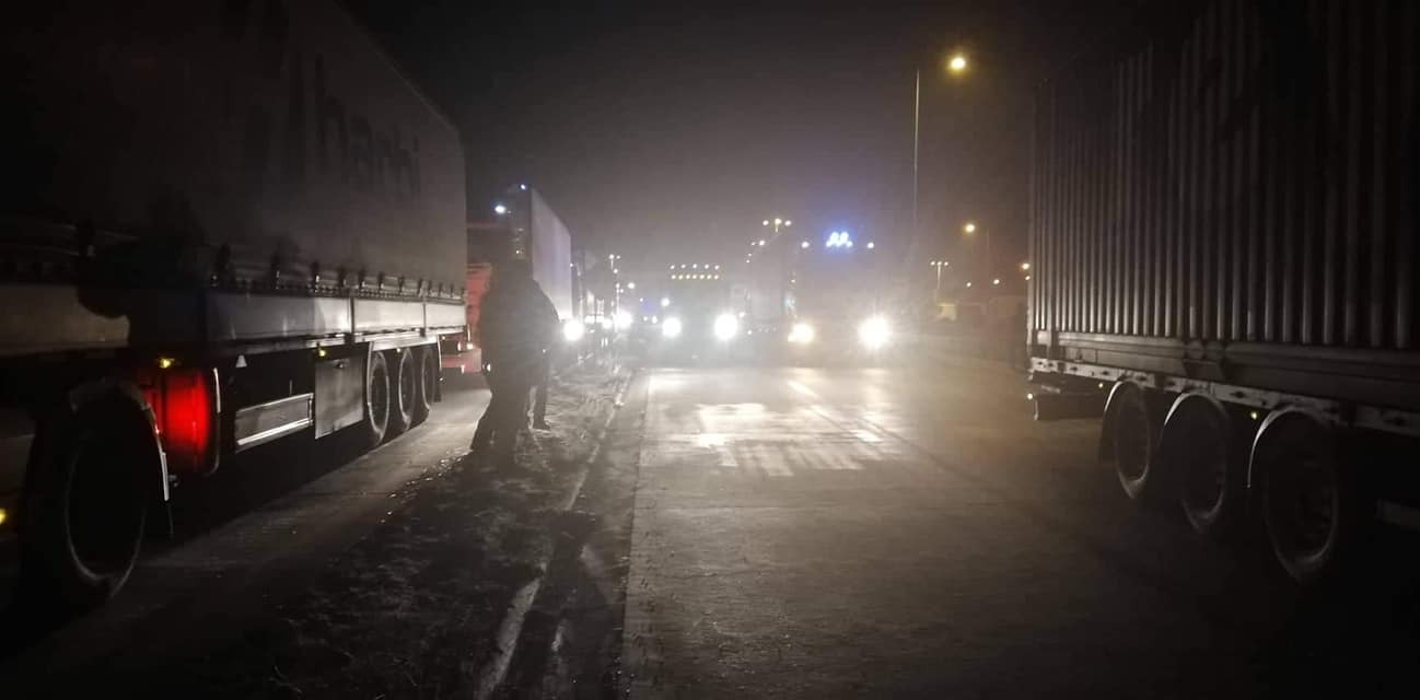 Blokady dróg na Słowacji. Utrudnienia na przejściach granicznych